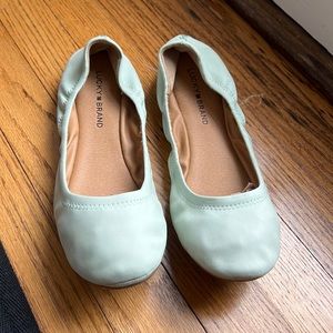 Lucky Brand [Size: 10M] Teal Color Emmie Ballet Leather Flats